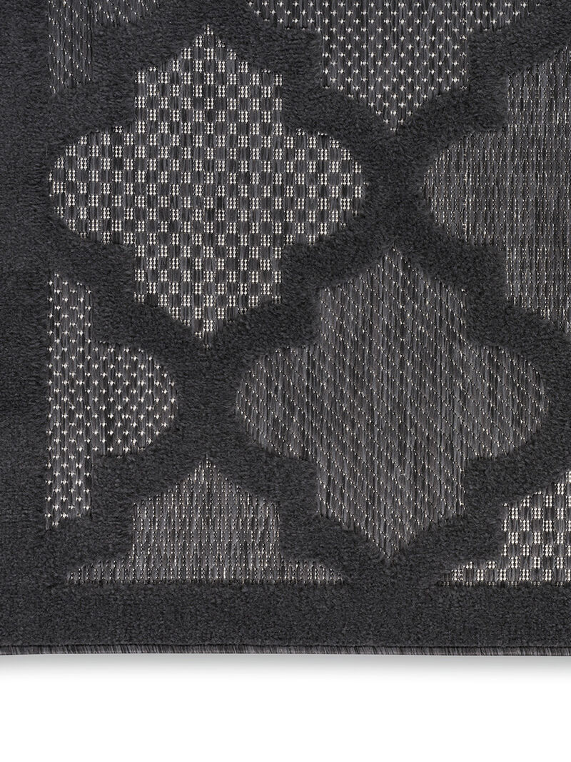Easy Care NES01 Charcoal/Black 8' x 10' Rug