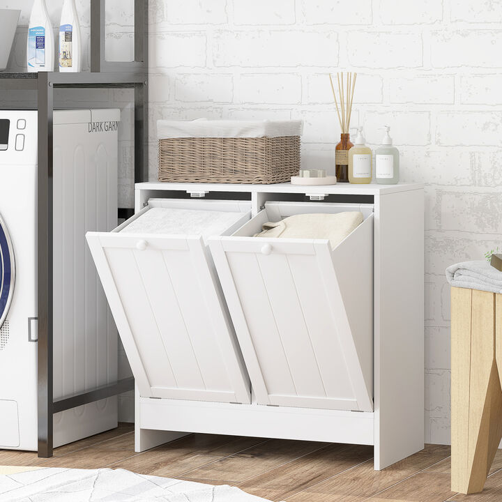 Hivvago 2-Compartment Laundry Storage Cabinet