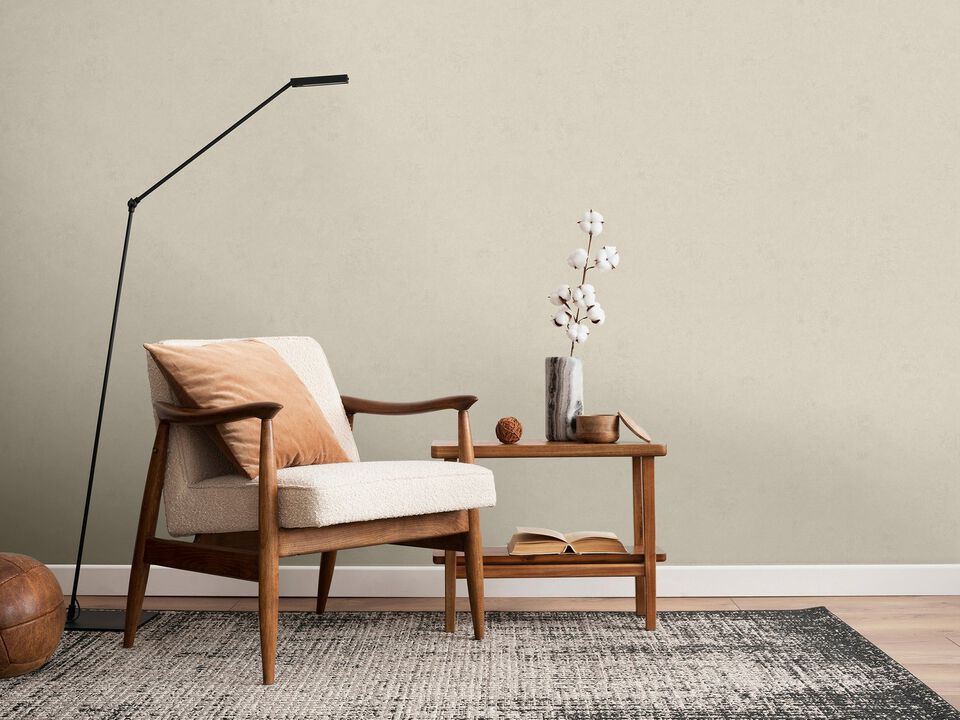 Terra Uni Silver Grey Wallpaper 34609