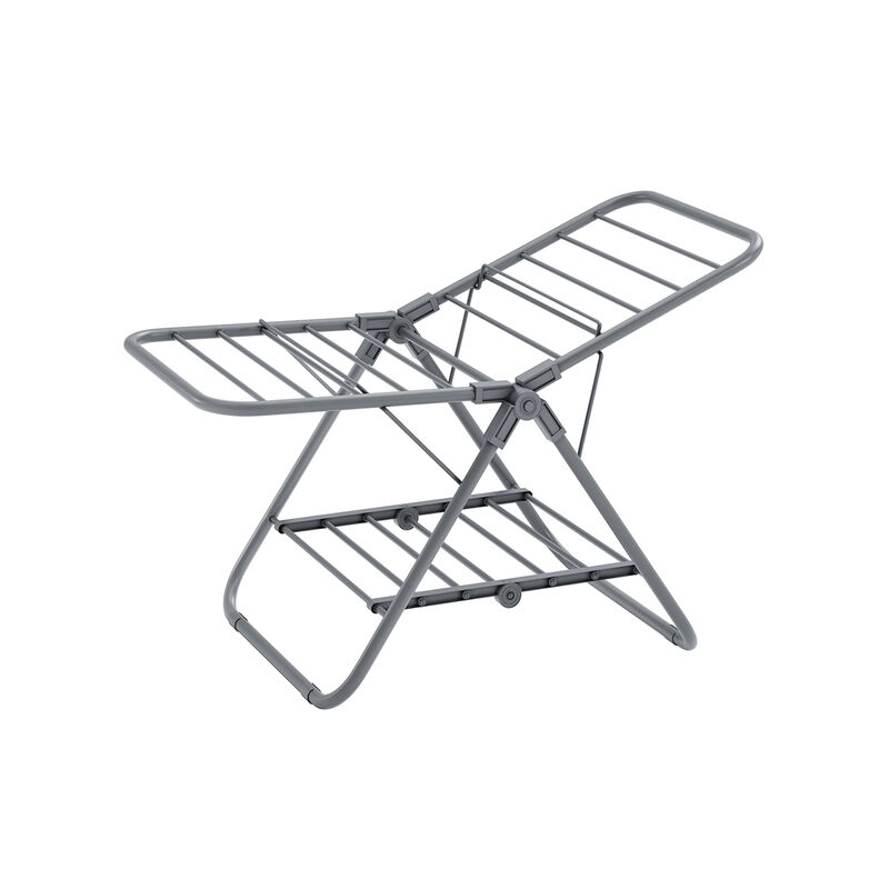 Small Foldable 2-Level Clothes Drying Rack