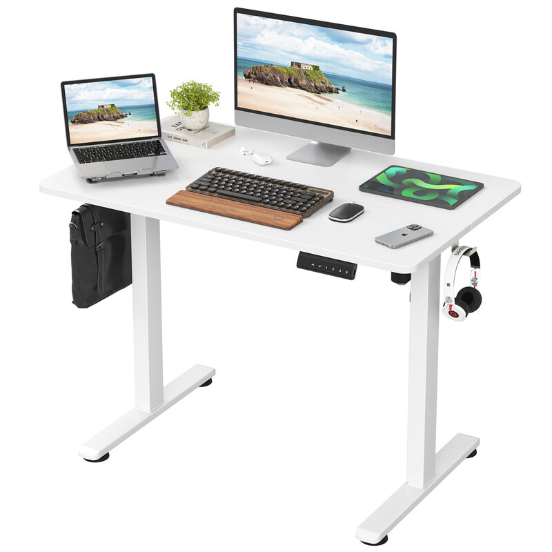 GOODSILO Ergonomic Adjustable Height Standing Desk with Memory Controls for Home and Office Workspace Flexibility image number 0