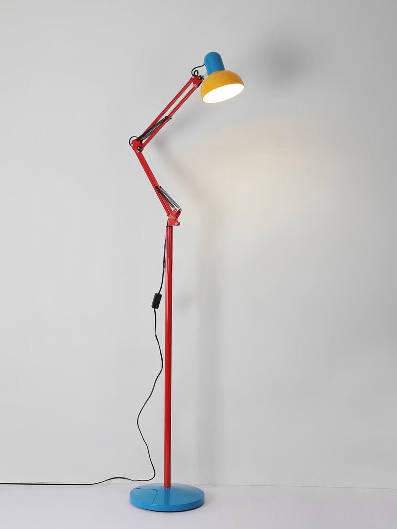 Memphis Retro Tall Metal Floor Lamp - Full Spectrum Eye Protection LED Reading Light