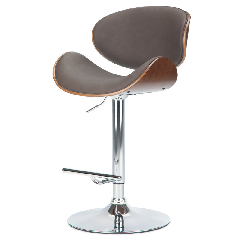 Marana Bentwood Adjustable Swivel Bar Stool