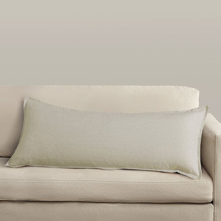French Flax Linen Natural Lumbar Pillow