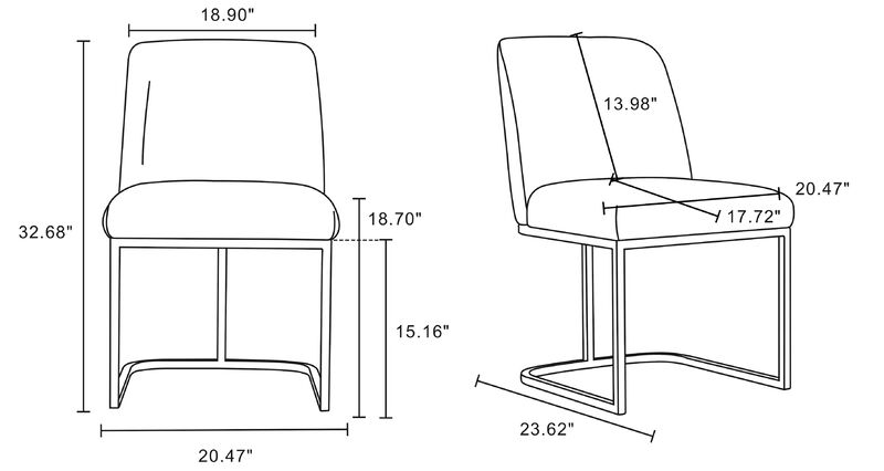 Serena Dark Gray Dining Chair image number 1