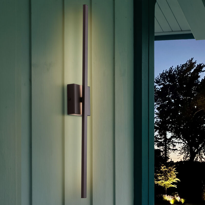 Vara Modern Minimalist Indoor/Outdoor Metal 350-Degree Rotatable Dimmable Integrated LED Wall Sconce