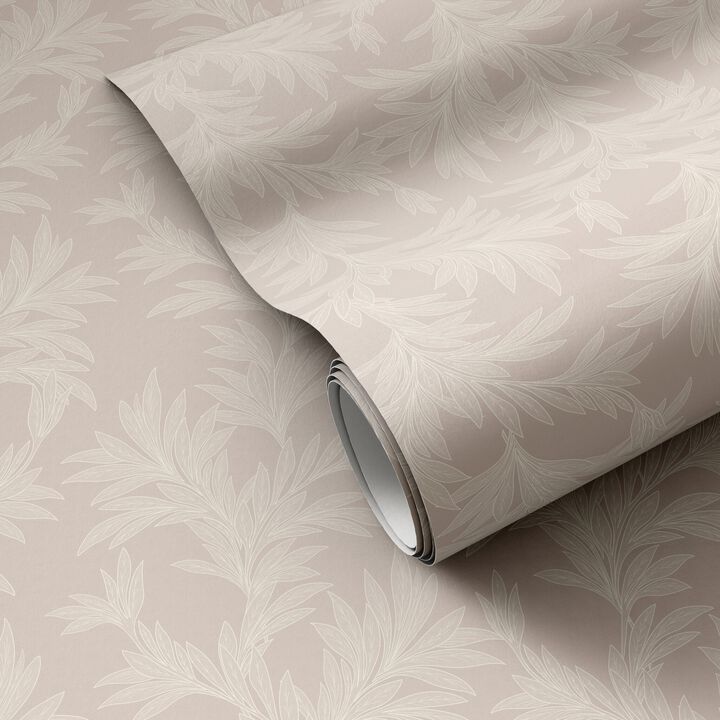 Lush Leaves Wallpaper by Getty Images - Lush Leaves Grey I