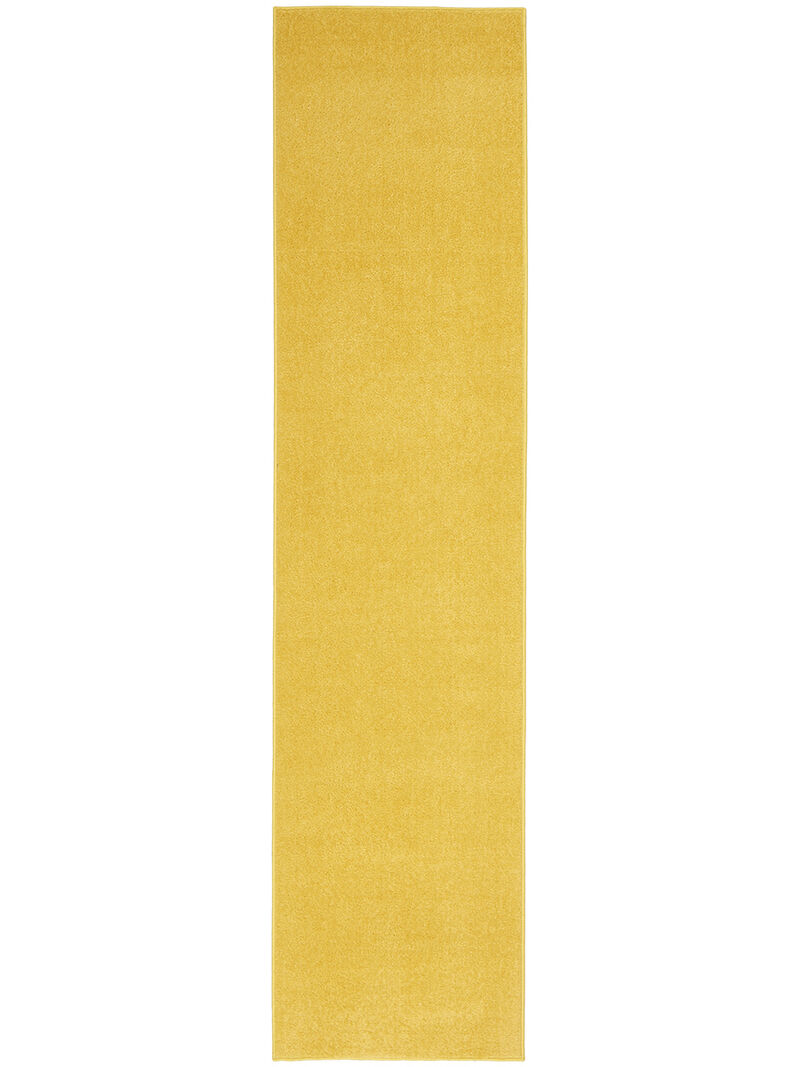 Nourison Essentials NRE01 Yellow 2'2" x 16' Rug image number 0