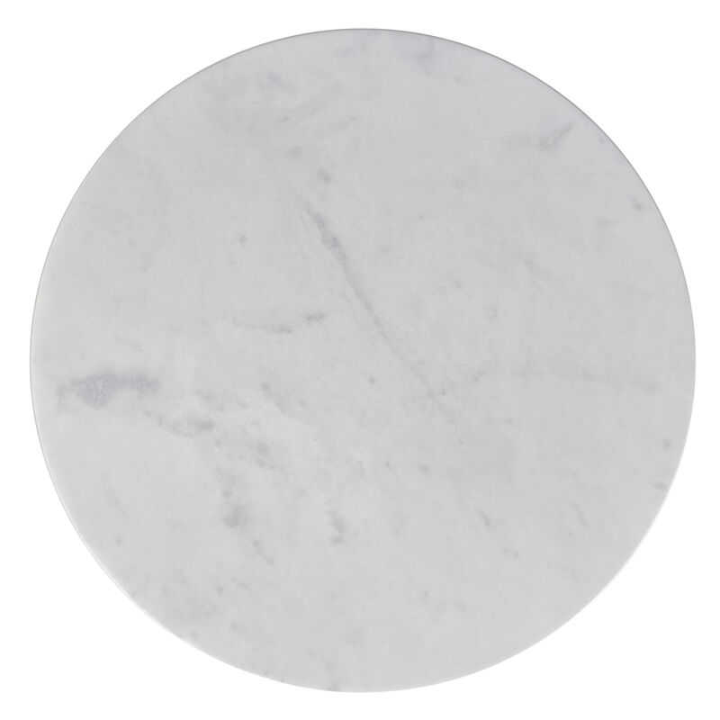 Jaxine Contemporary 16 inch Wide Metal Side Table in Black, Gold, Fully Assembled