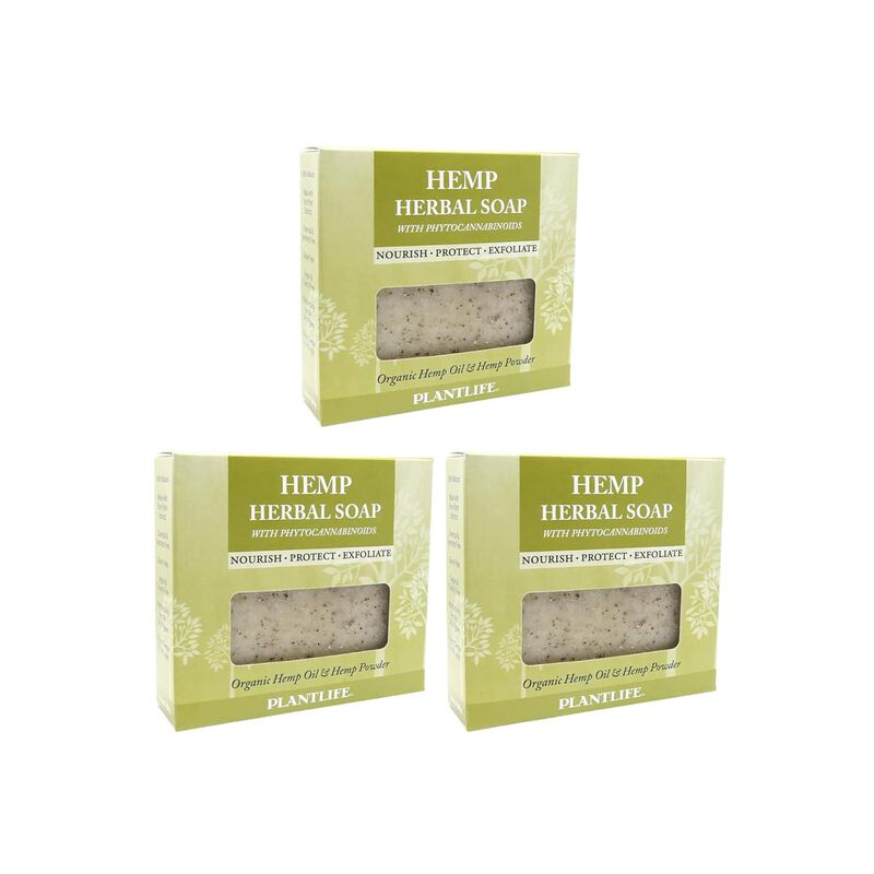 Plantlife Bar Soap - Vegan Hemp 3 Pack image number 1