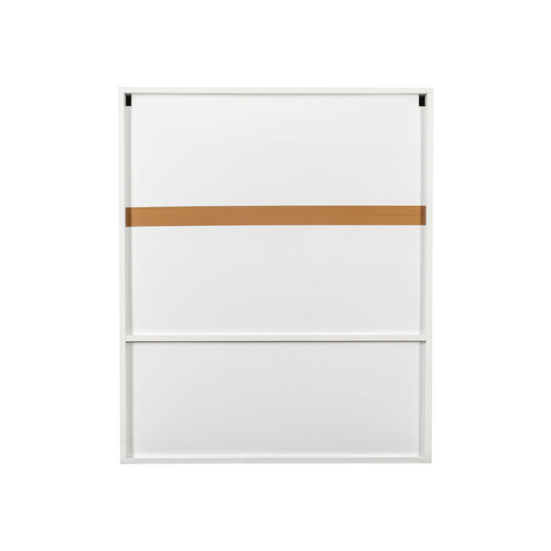 ELEMENT ACE Two Door Wall Mount Bathroom Mirror Cabinet with Adjustable Shelves and Facial Tissue Storage Organization image number 0