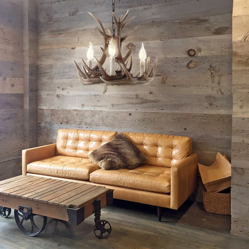 Nelle Adjustable Resin Antler LED Chandelier