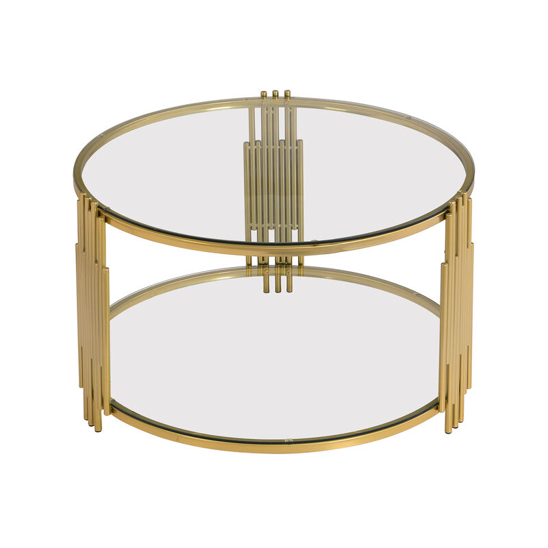 Merax Modern Glass Coffee Table