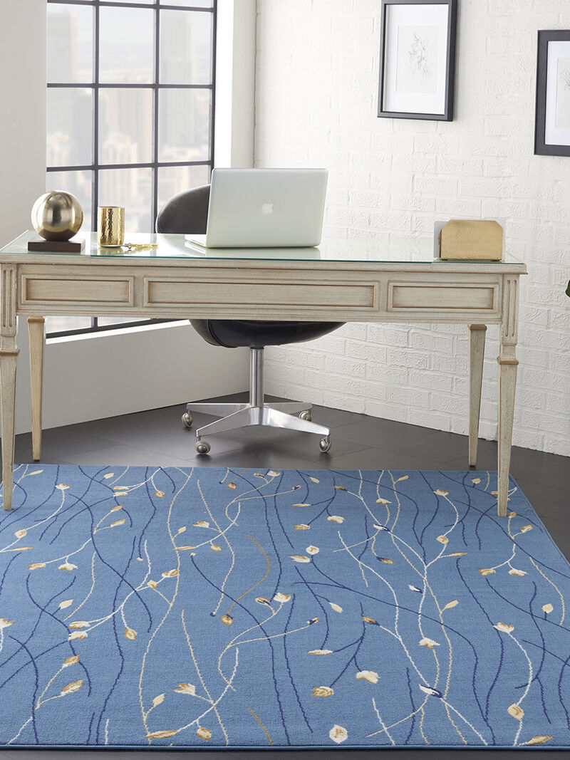 Grafix GRF15 Light Blue 5'3" x 7'3" Rug