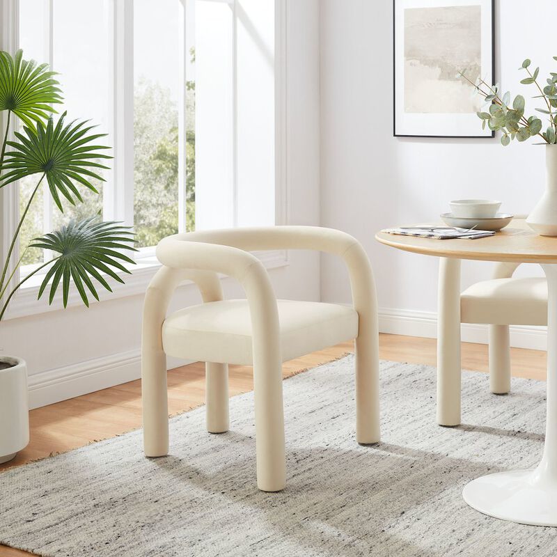 Astrid Performance Velvet Dining Chair image number 7