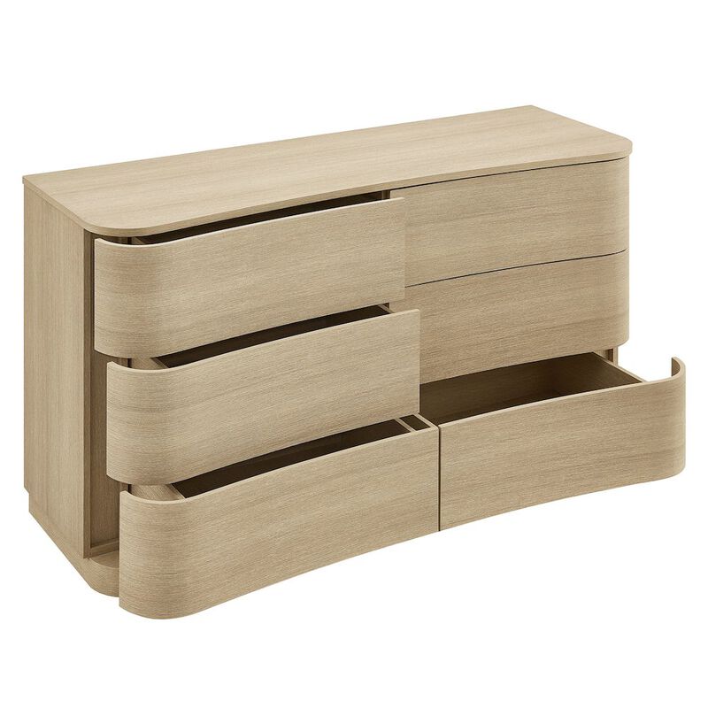 Mirae 6-Drawer Curved Dresser image number 3