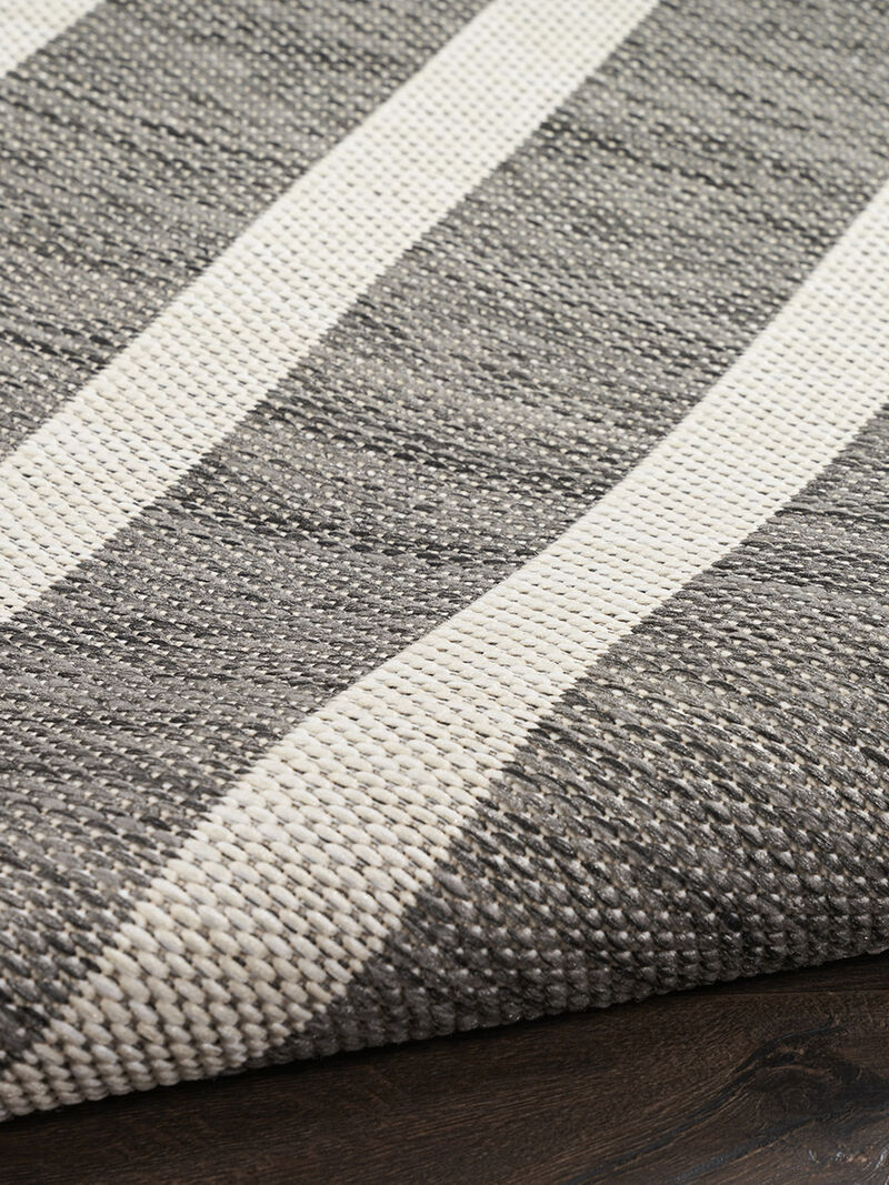 Positano POS03 Charcoal/Ivory 2' x 6' Rug image number 4