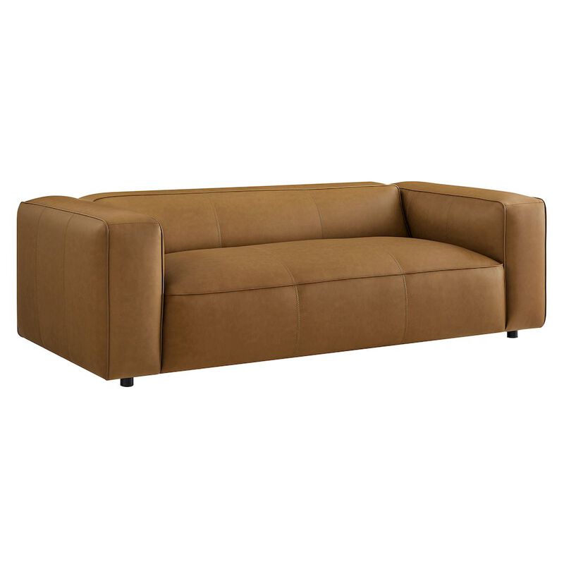 Auren Upholstered Vegan Leather Sofa image number 0