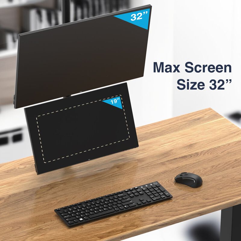Desky Eco Vertical Monitor Mount image number 8
