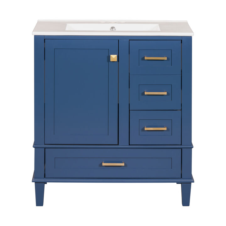 Merax Modern Bathroom Cabinet Vanity with Sink