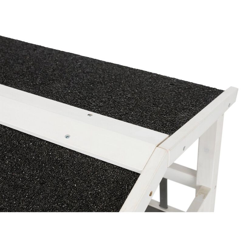 TRIXIE Wooden Outdoor or Indoor Cat House with Shaded Balcony for Small Cats, Gray image number 4