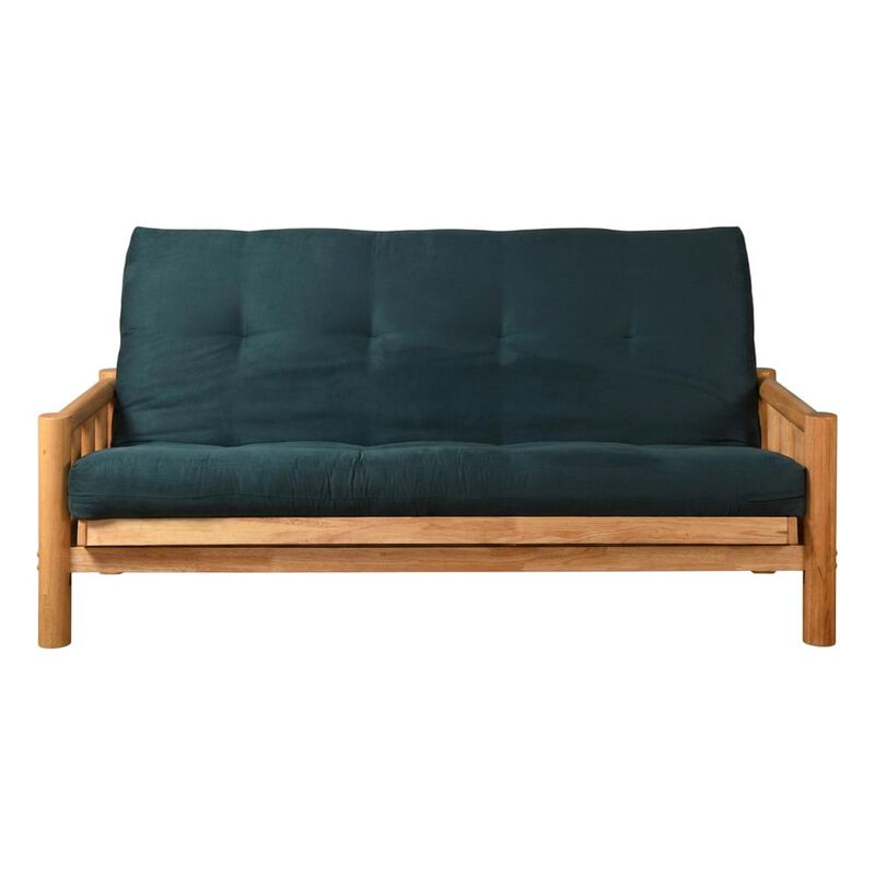 Lodge Frame-Natural Finish-Suede Navy Mattress image number 0