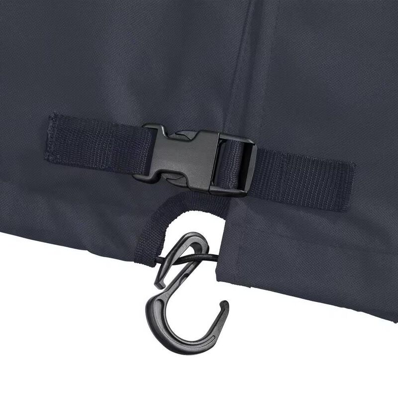 Hivvago Black Outdoor Firewood Rack Cover - Fits 8-ft. Log Rack