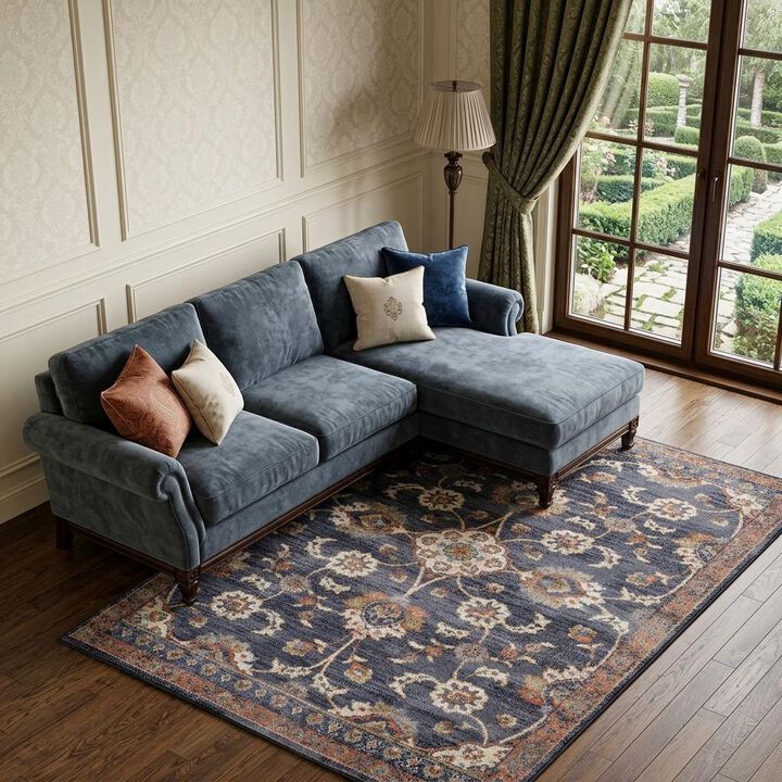 HomeRoots Floral Area Rug