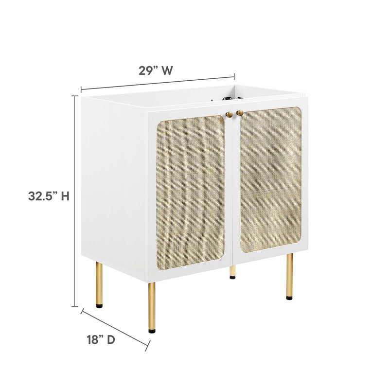Modway Chaucer 30&rdquo; Bathroom Vanity Cabinet in White (Sink Basin Not Included), 30 Inches image number 2