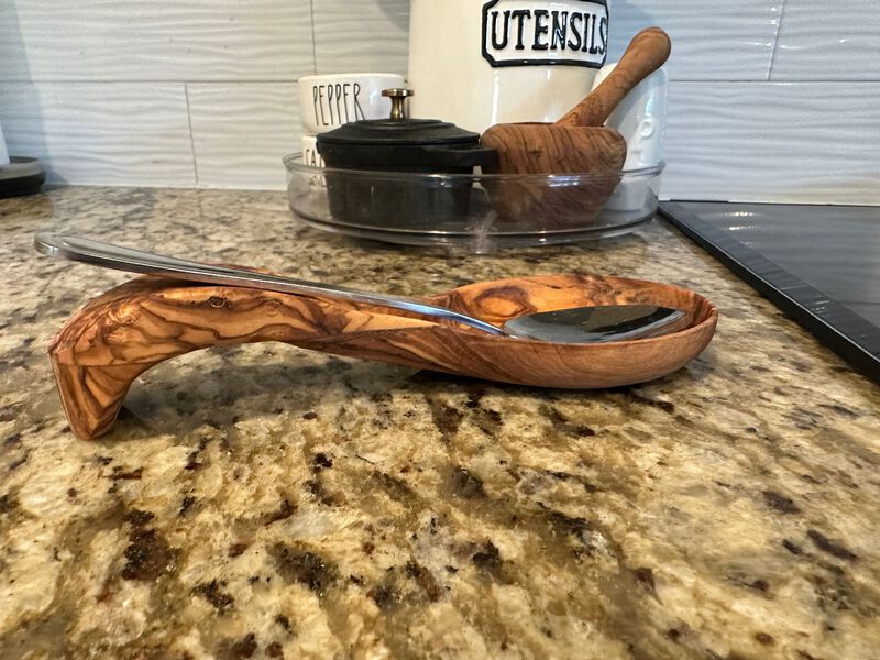 Olive Wood Spoon Rest image number 4