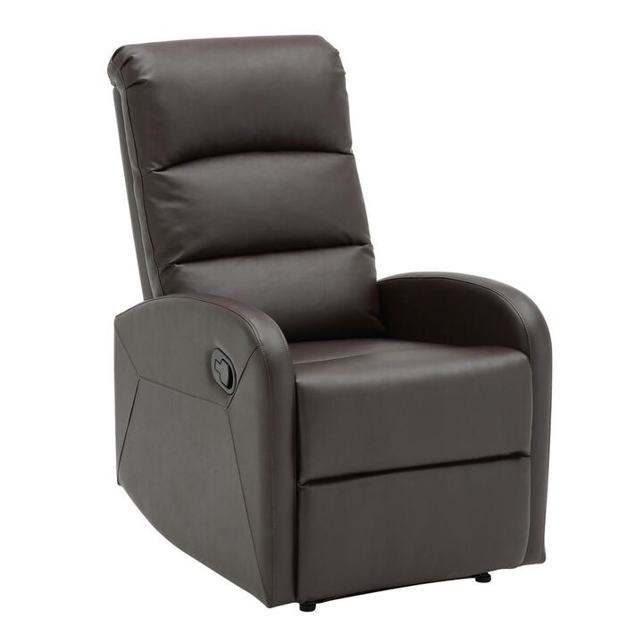LumiSource Black PU Dormi Recliner Chair