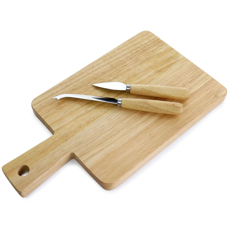 Martha Stewart 14.25in x 8in Rectangular Serving Board with 2 Cheese Knives