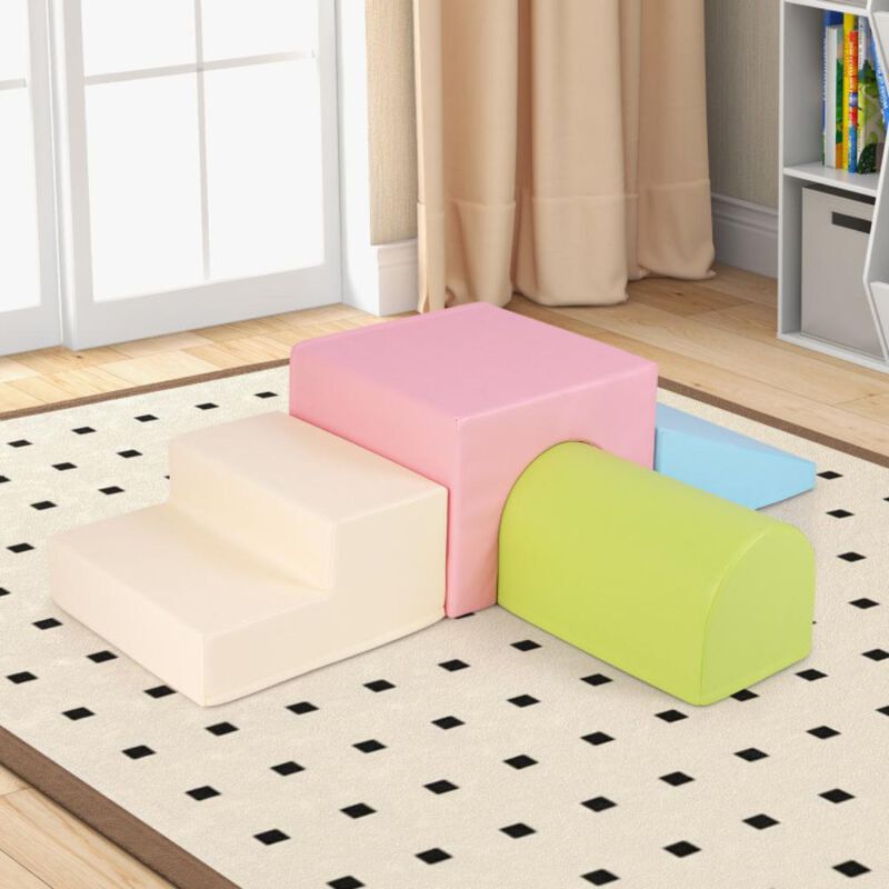 Hivvago Climb and Crawl Foam Block Play Set for Infant Baby