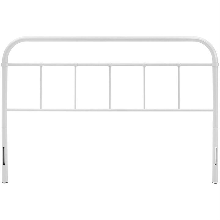Vintage Metal Headboard with Rounded Corners for Bed Frame