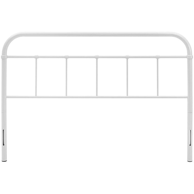 Queen Size Metal Headboard with Round Corners image number 2