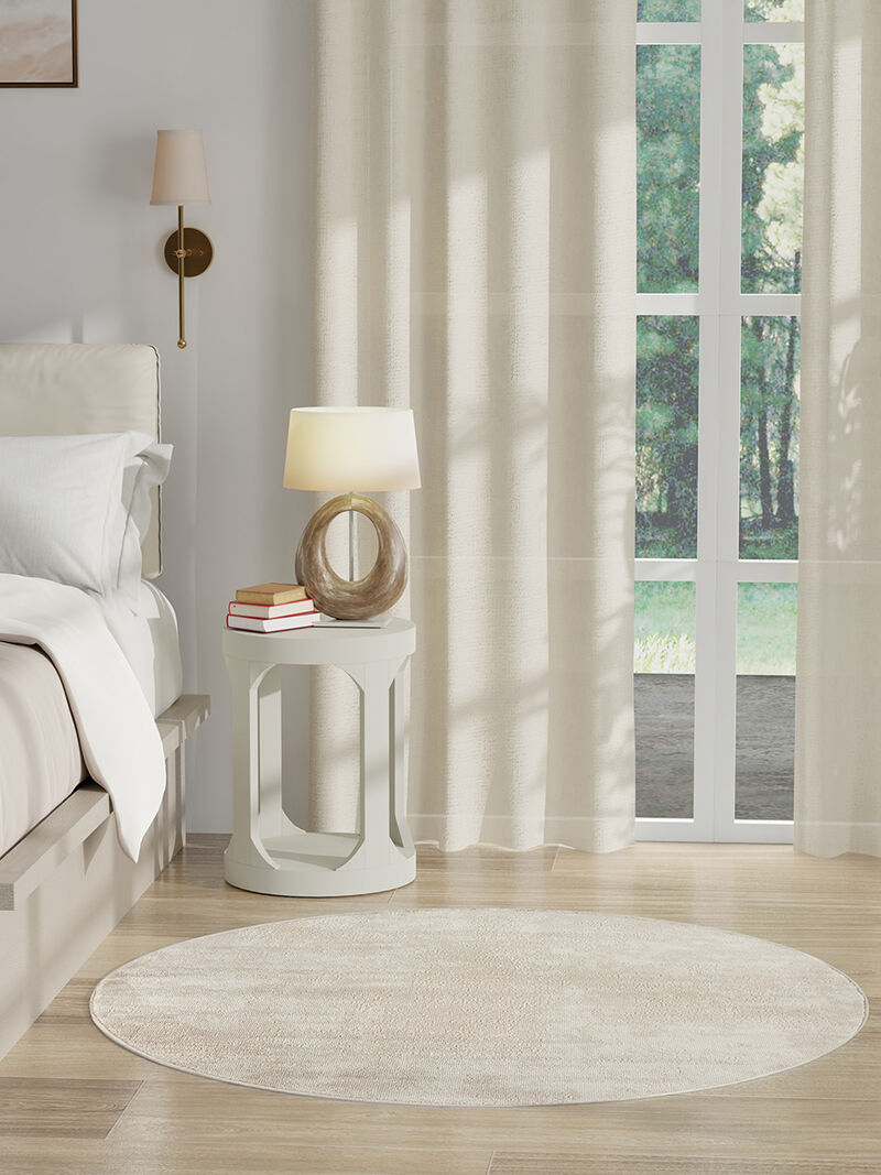 Serenity Home SRH06 Ivory 4' x Round Rug