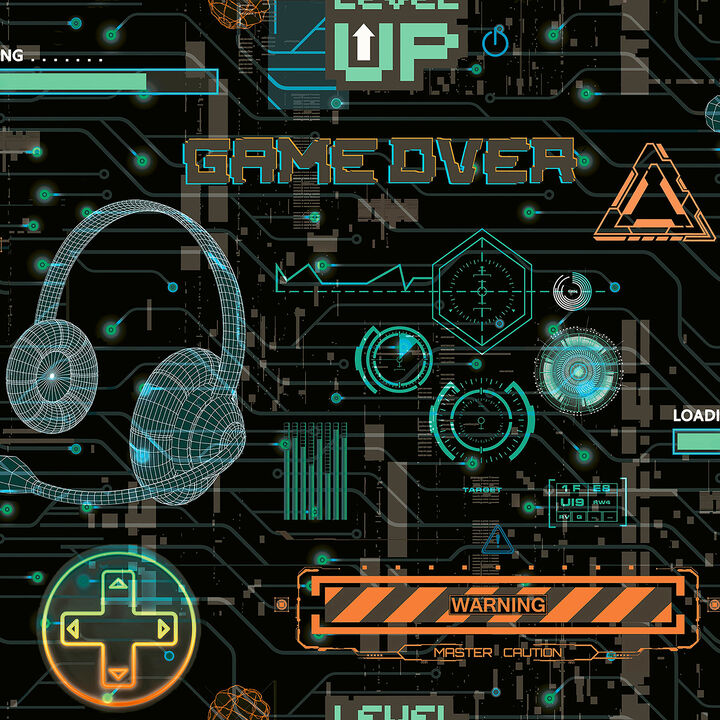 Casper Black Gamer Wallpaper (Set of 2)