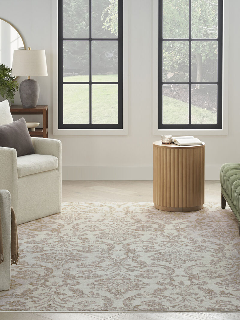 Jubilant JUB09 Ivory/Beige 5'3" x 7'3" Rug image number 7