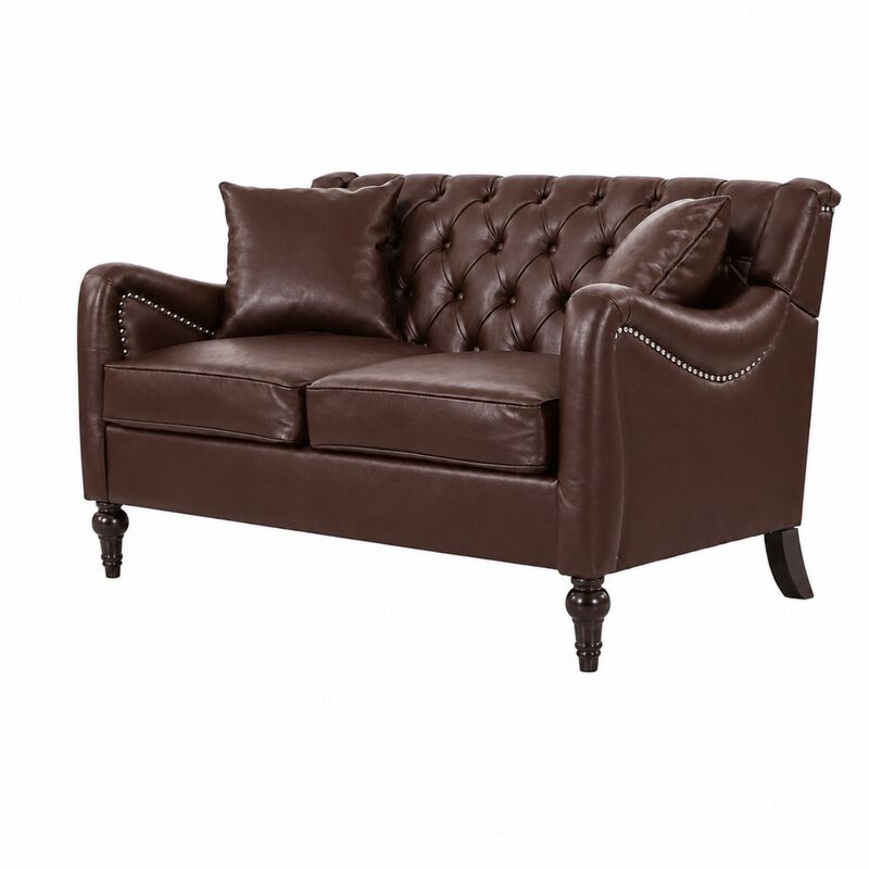 Nulin PU Leather Loveseat Sofa image number 8