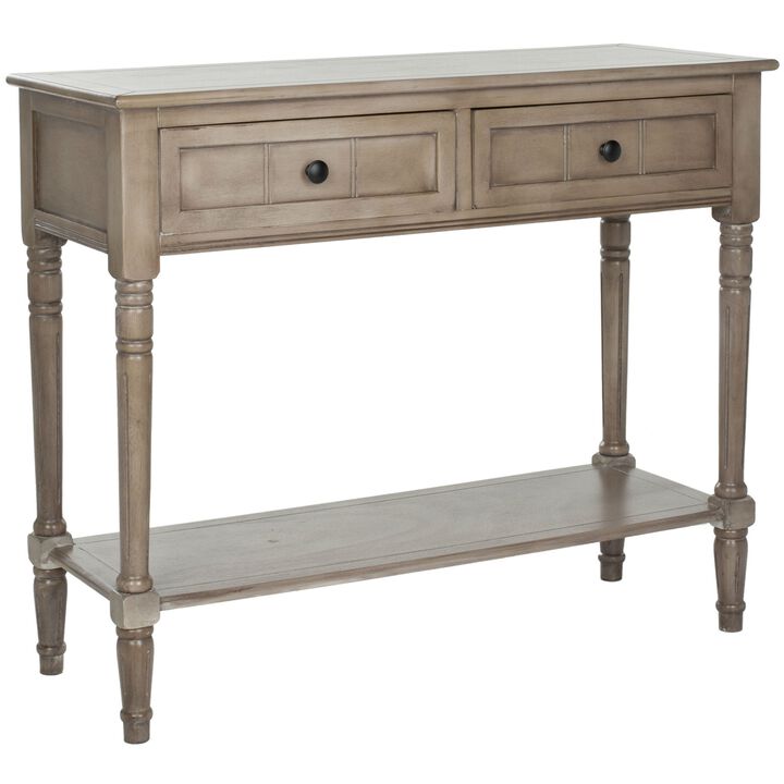 Traditional Console Table with Lower Shelf, Classic Accent for Entryway or Living Room