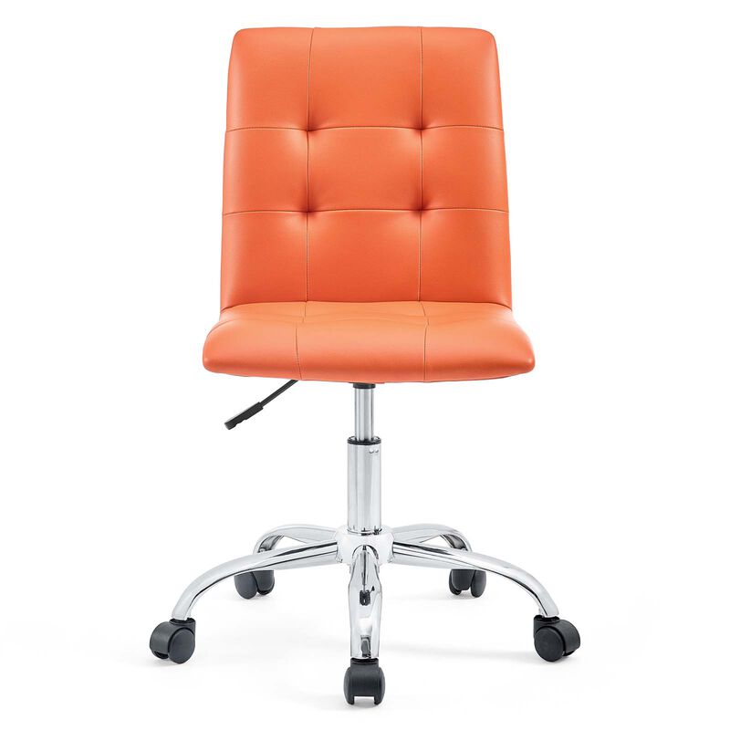 Modway Furniture - Prim Armless Mid Back Office Chair Orange image number 0