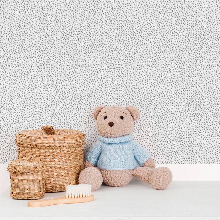 Bambino Dropy Plain Black Wallpaper 294-5