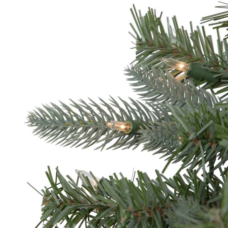 7.5' Pre-Lit Granville Fraser Fir Slim Artificial Christmas Tree  Clear Lights