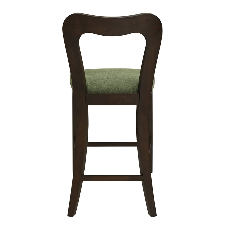 Merax Solid Rubberwood Counter Height Barstool image number 6
