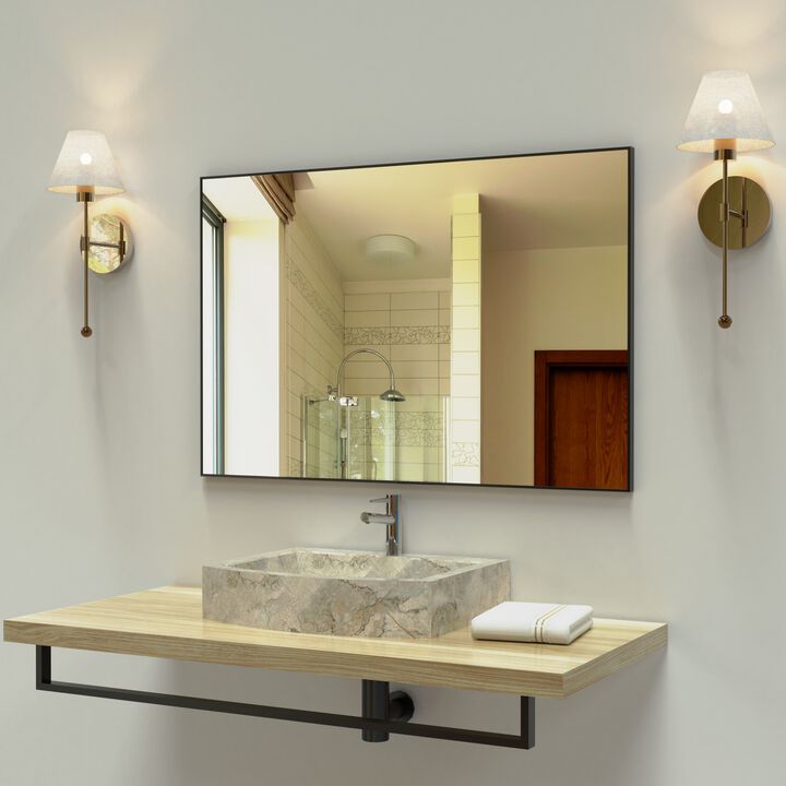 ELEMENT ACE Modern Aluminum Framed Wall Mirror for Versatile Room Decoration and Functional Home Use