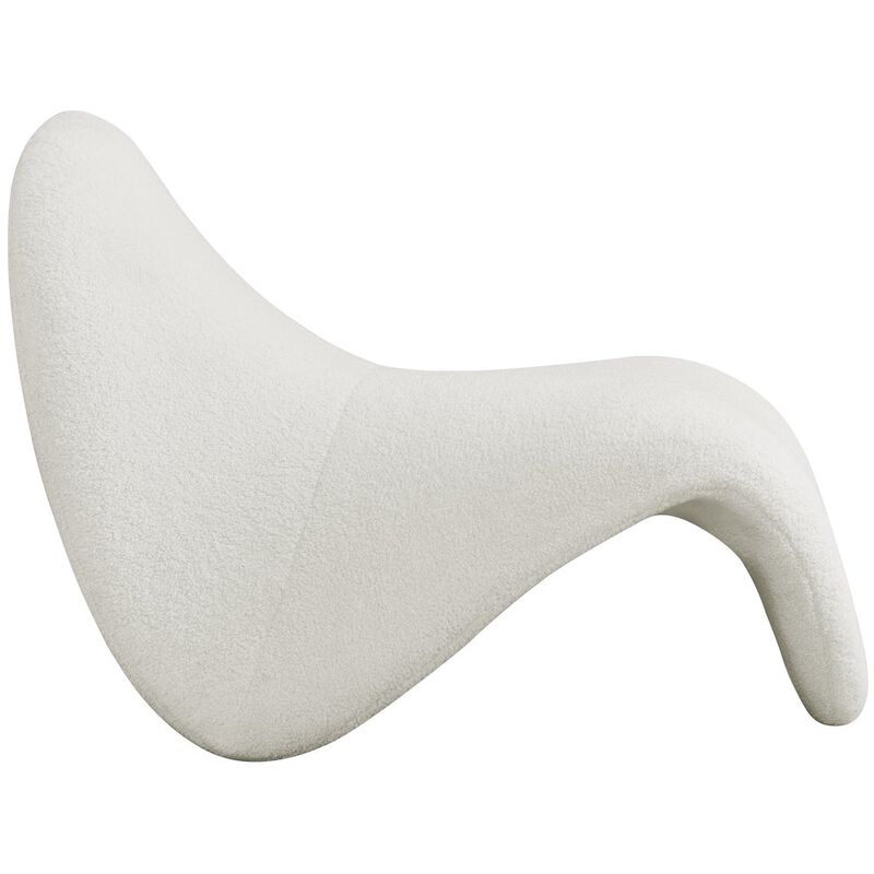 Meridian Furniture Theodore Cream Fur Accent Chair