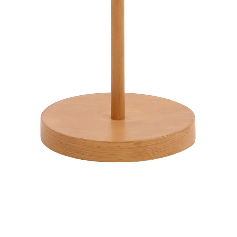 Ocata 2-Light Coastal Bohemian Iron/Rattan LED Floor Lamp with Pull-Chain