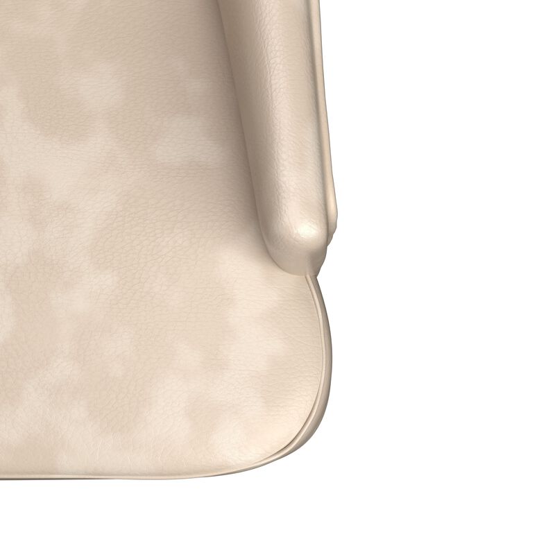 LeisureMod Dining Chair Upholstered in Leather Velvet with Diamond-Tufted High Back and Stained Rubberwood Legs for Modern Home and Kitchen Spruce Collection Set of 2