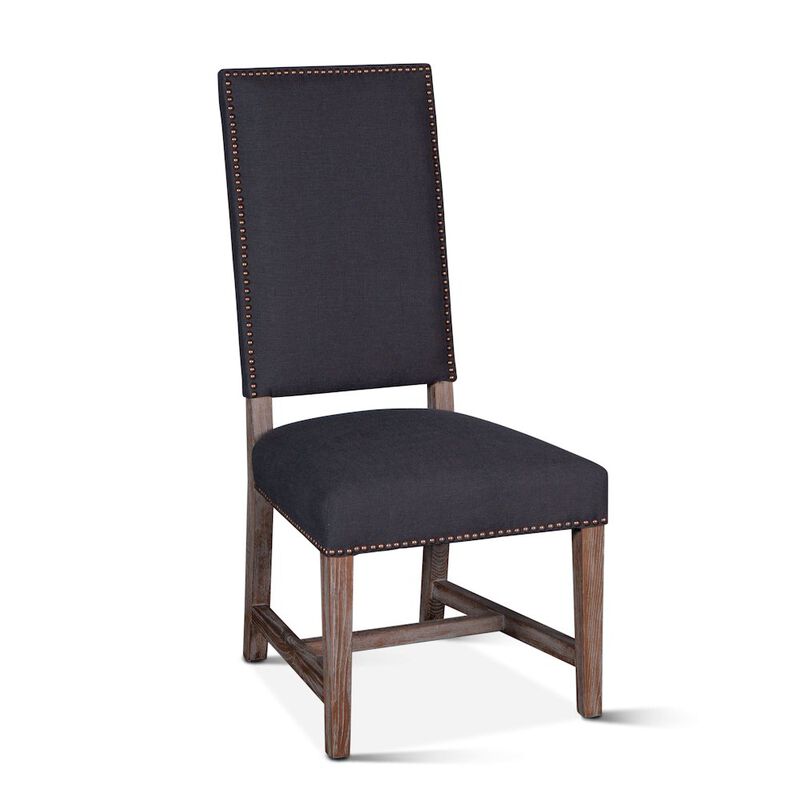 World Interiors Dani High Back Formal Dining Chair in Charcoal