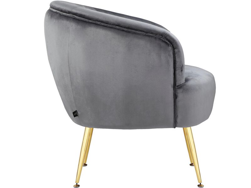 Kara Accent Chair with Gold Legs